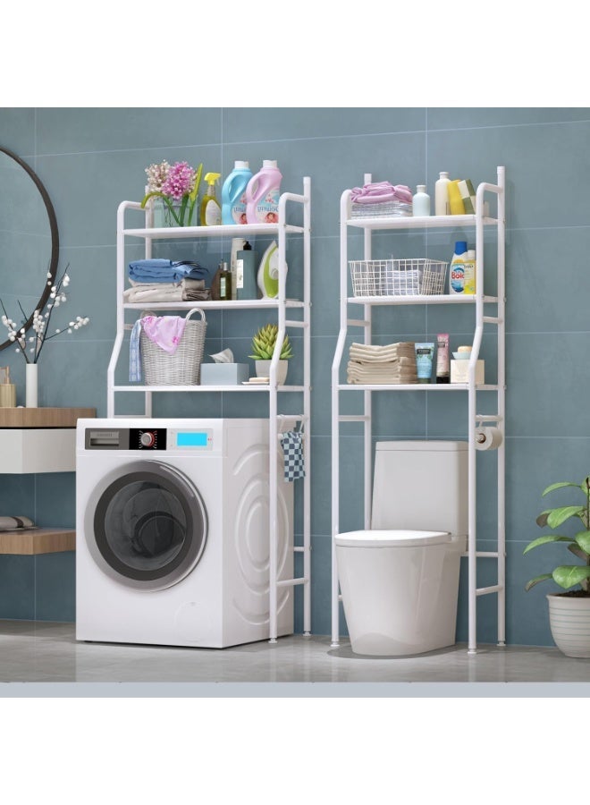 Multifunctional Metal Storage Shelves for Automatic Washing Machine Bathroom Office Garden - Image 1